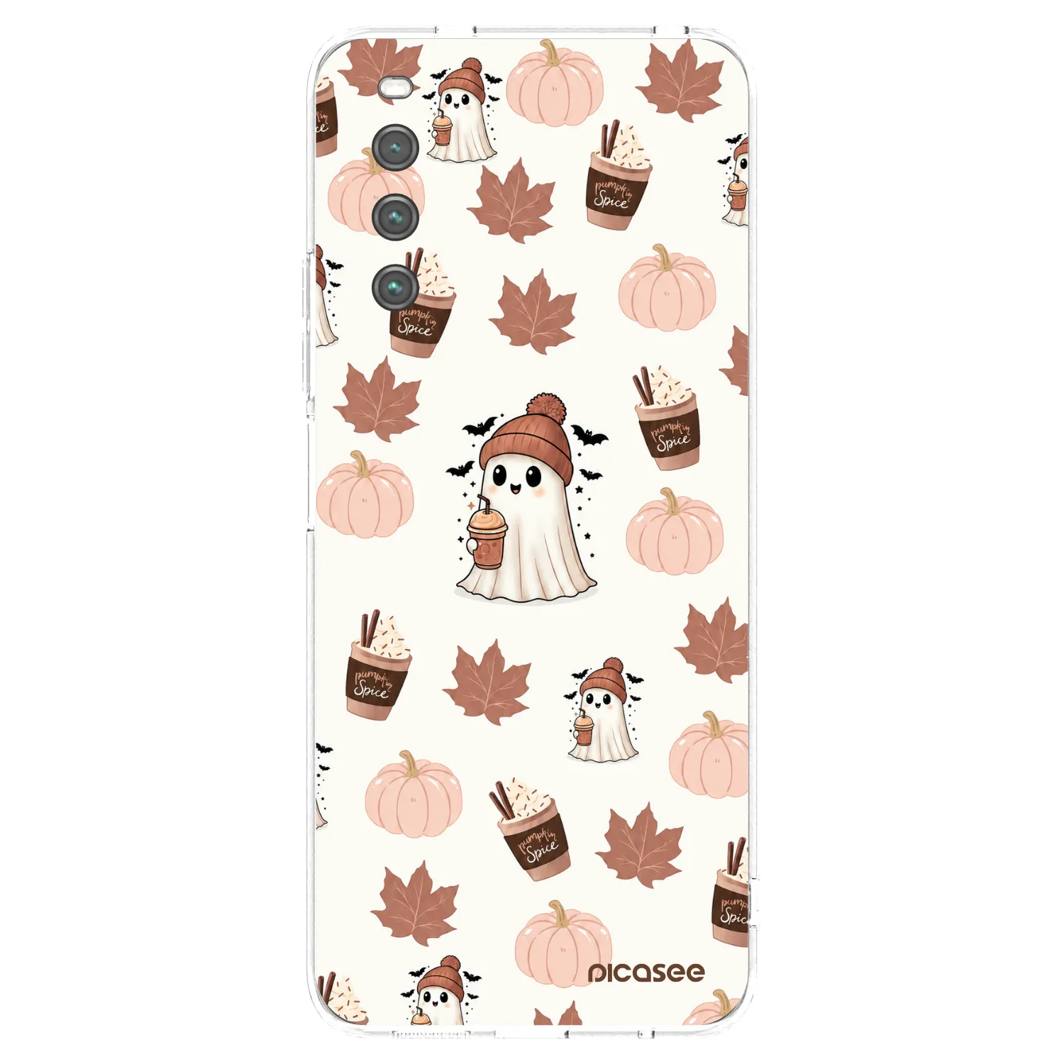 Picasee silikonska prozirna maskica za Sony Xperia 10 IV 5G - Pumpkin spice