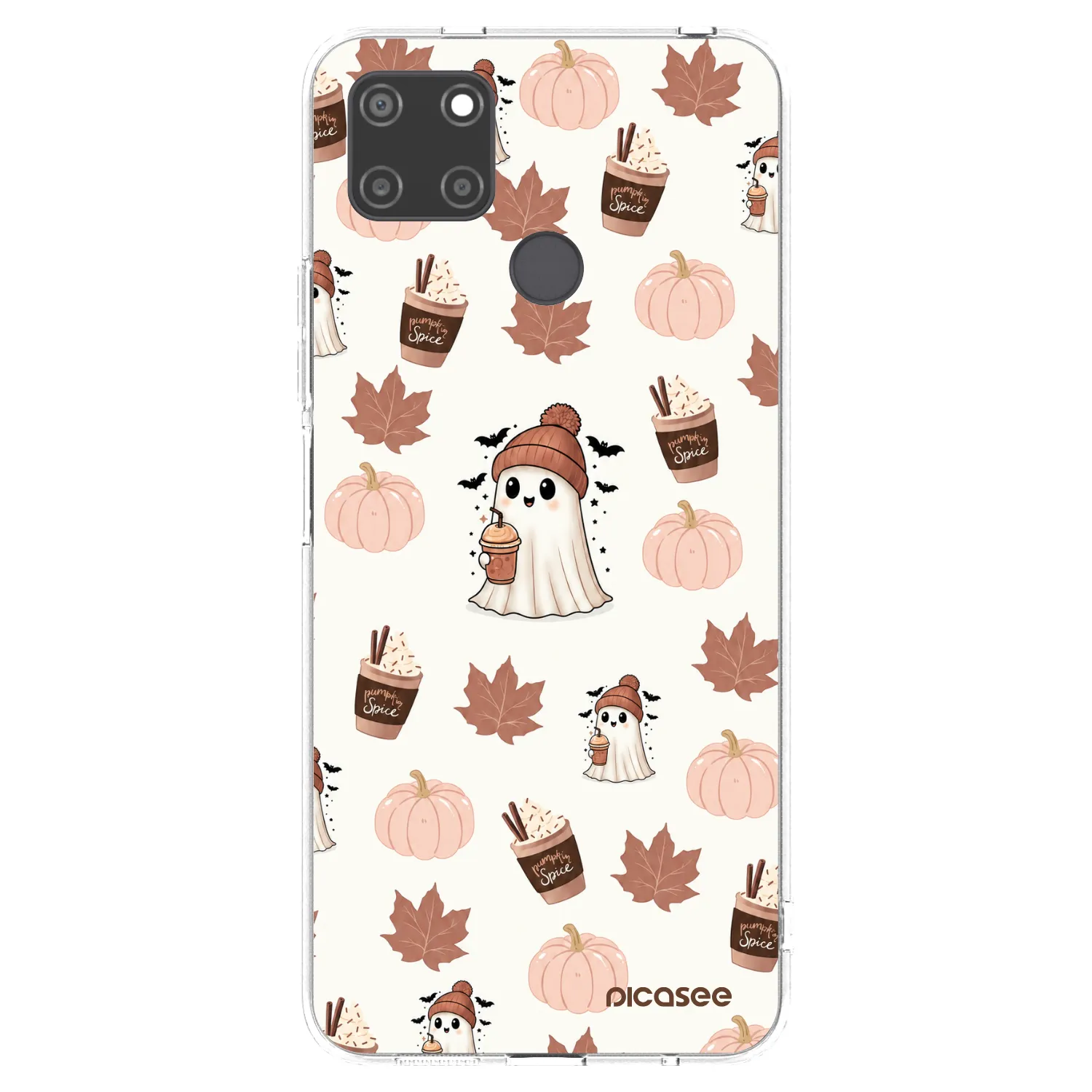 Picasee silikonska prozirna maskica za Realme C21Y - Pumpkin spice