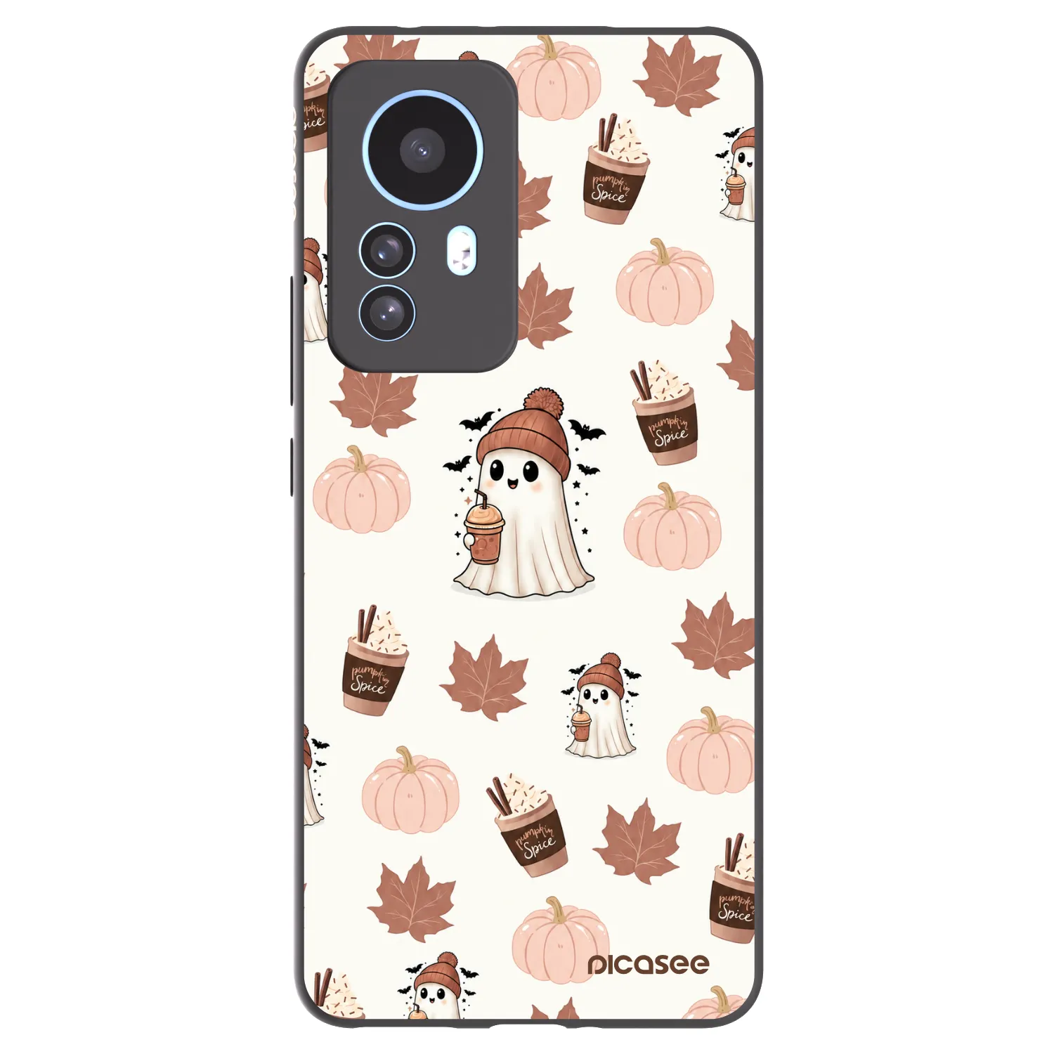 Picasee crna silikonska maskica za Xiaomi 12T Pro - Pumpkin spice