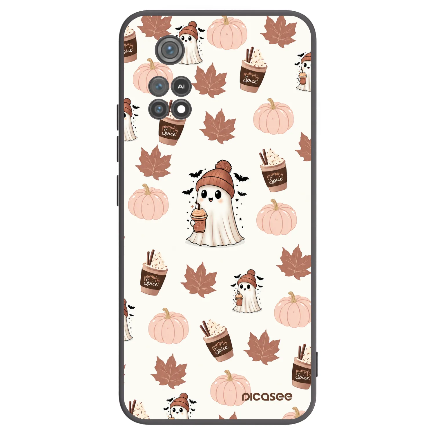 Picasee crna silikonska maskica za Xiaomi Poco M4 Pro - Pumpkin spice