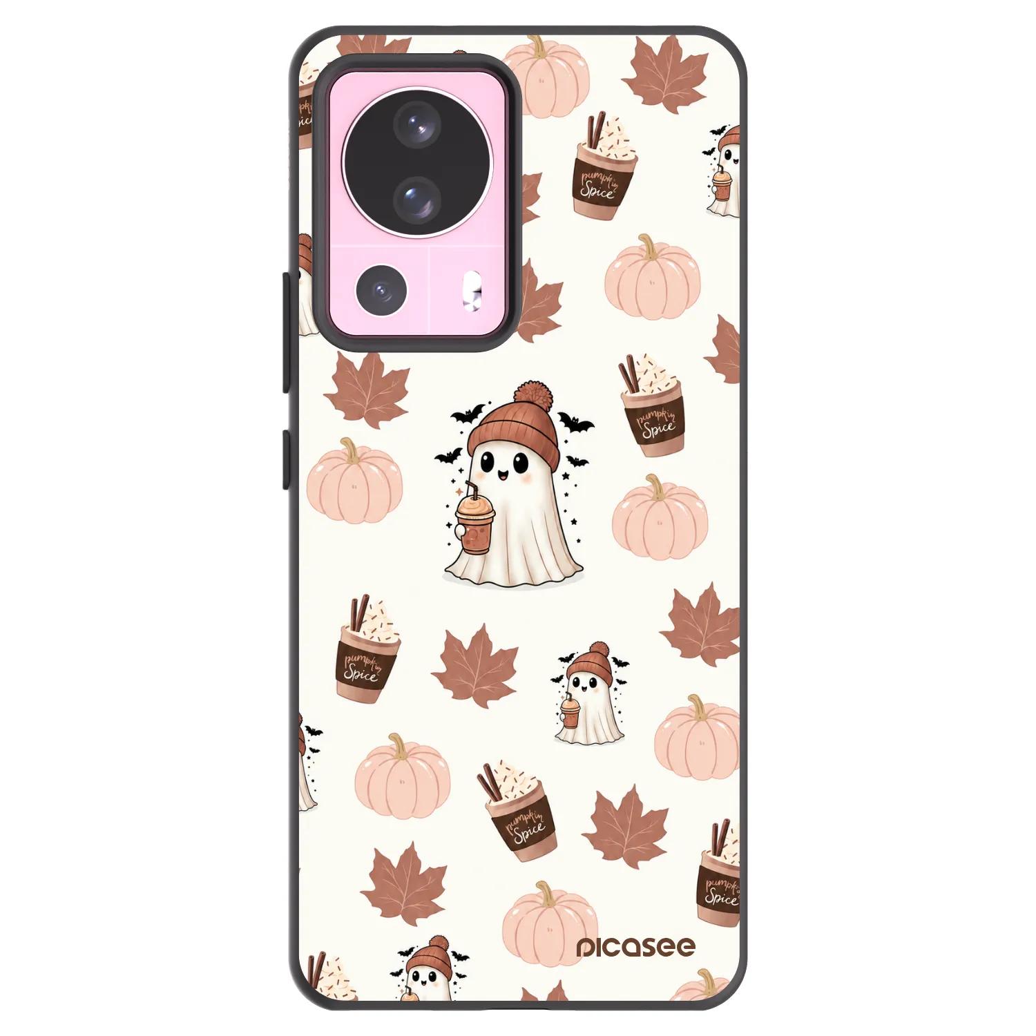 Picasee crna silikonska maskica za Xiaomi 13 Lite - Pumpkin spice