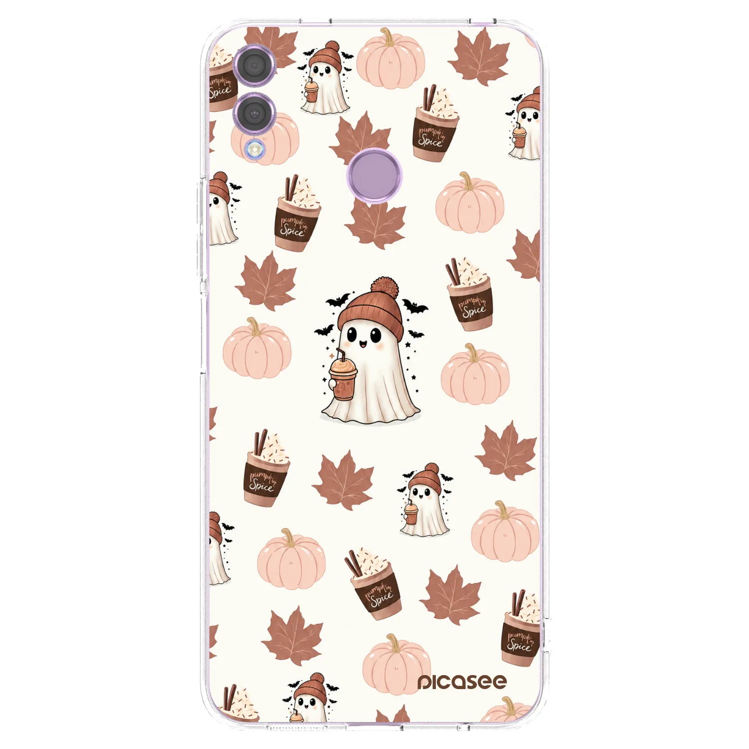 Picasee silikonska prozirna maskica za Honor 8X - Pumpkin spice