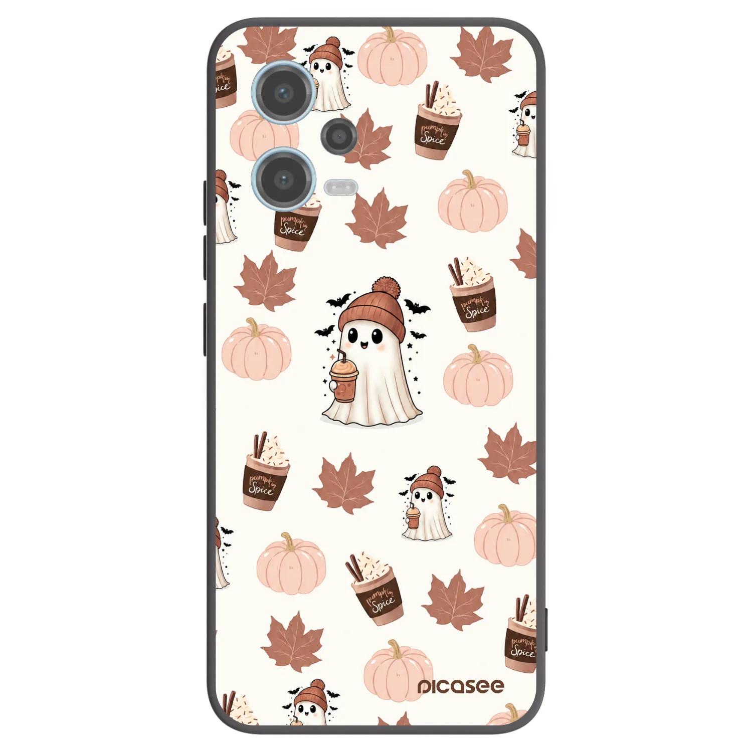 Picasee crna silikonska maskica za Xiaomi Redmi Note 12 5G - Pumpkin spice