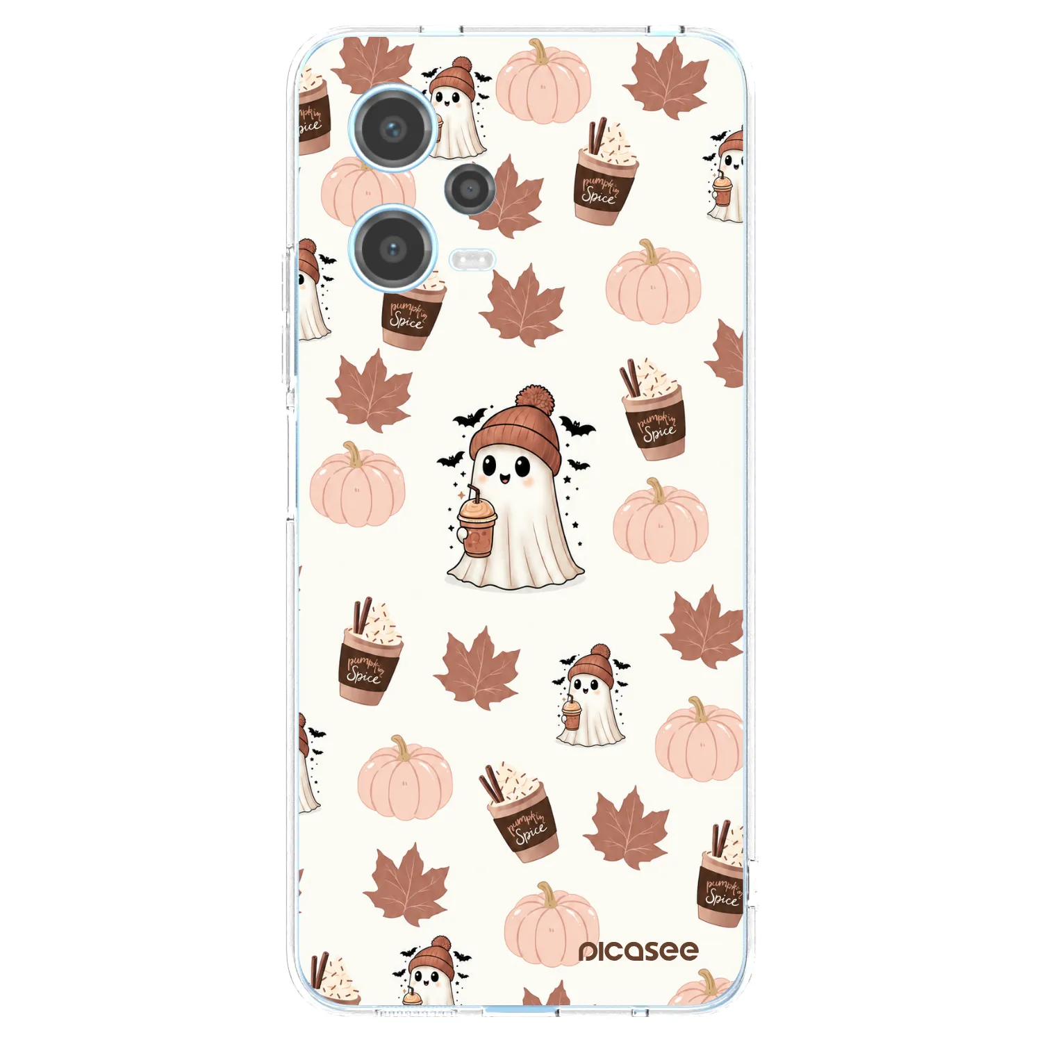Picasee silikonska prozirna maskica za Xiaomi Redmi Note 12 5G - Pumpkin spice