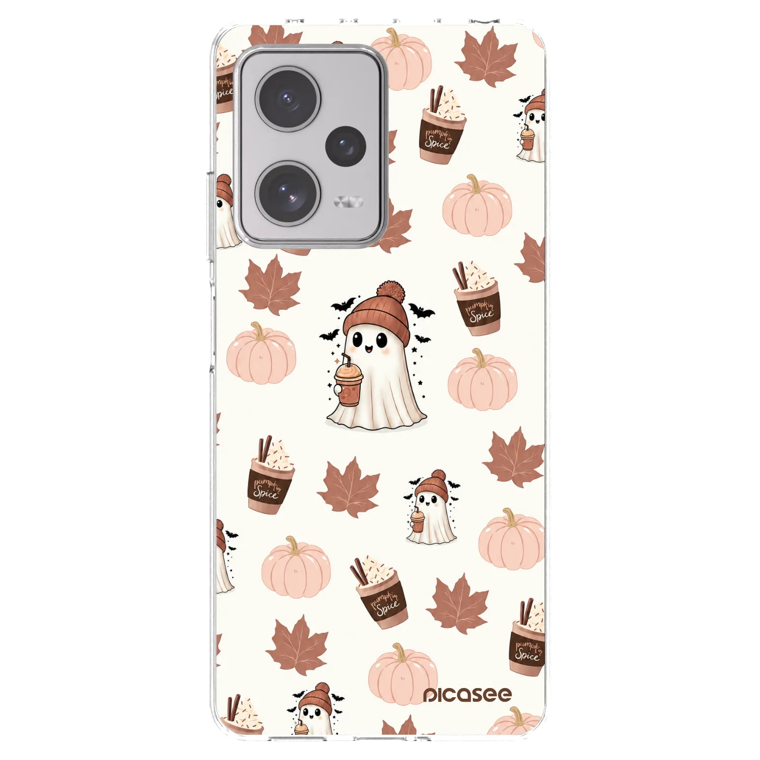 Picasee silikonska prozirna maskica za Xiaomi Redmi Note 12 Pro+ 5G - Pumpkin spice