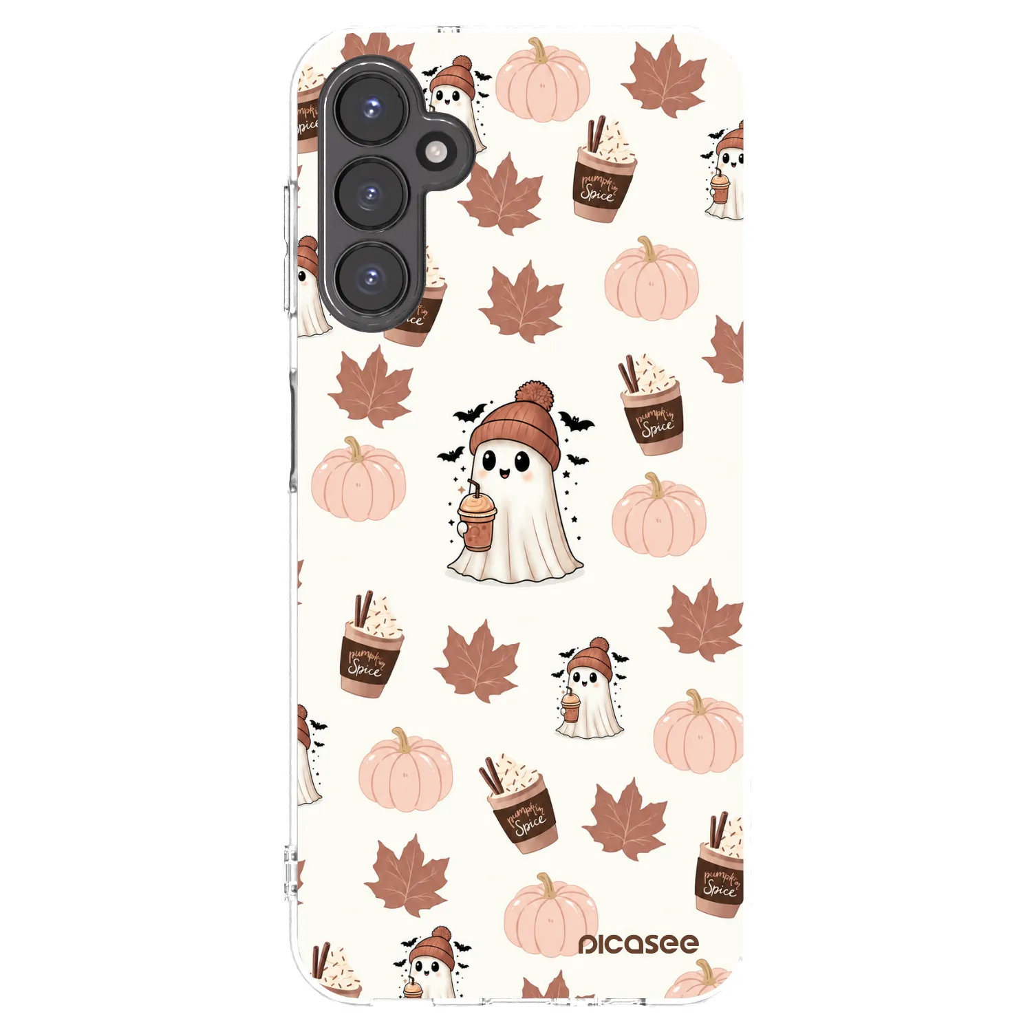 Picasee silikonska prozirna maskica za Samsung Galaxy A14 4G A145R - Pumpkin spice