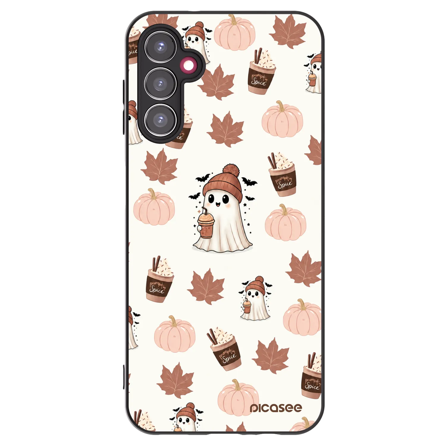 Picasee crna silikonska maskica za Samsung Galaxy A14 5G A146P - Pumpkin spice