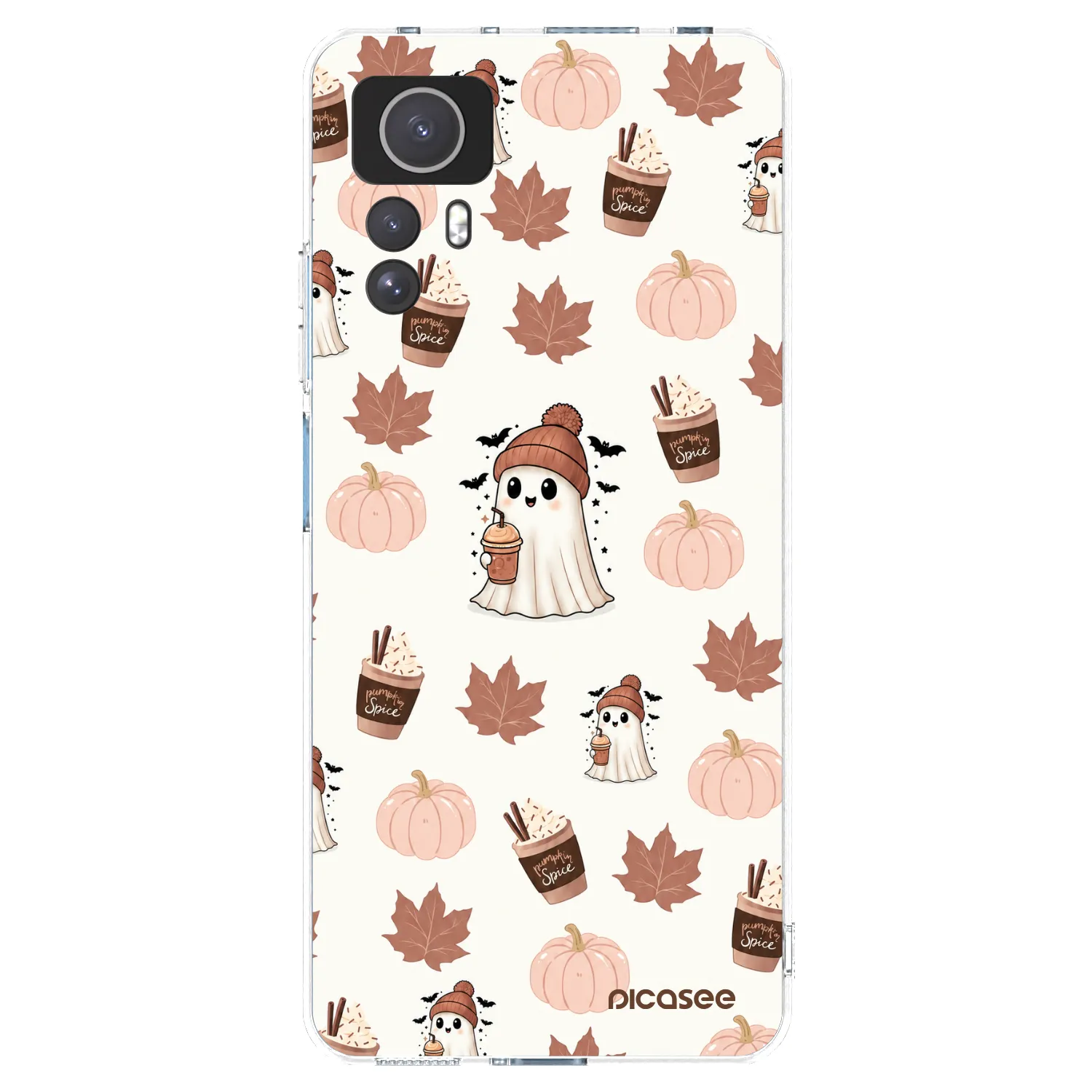 Picasee silikonska prozirna maskica za Xiaomi Redmi Note 12S - Pumpkin spice