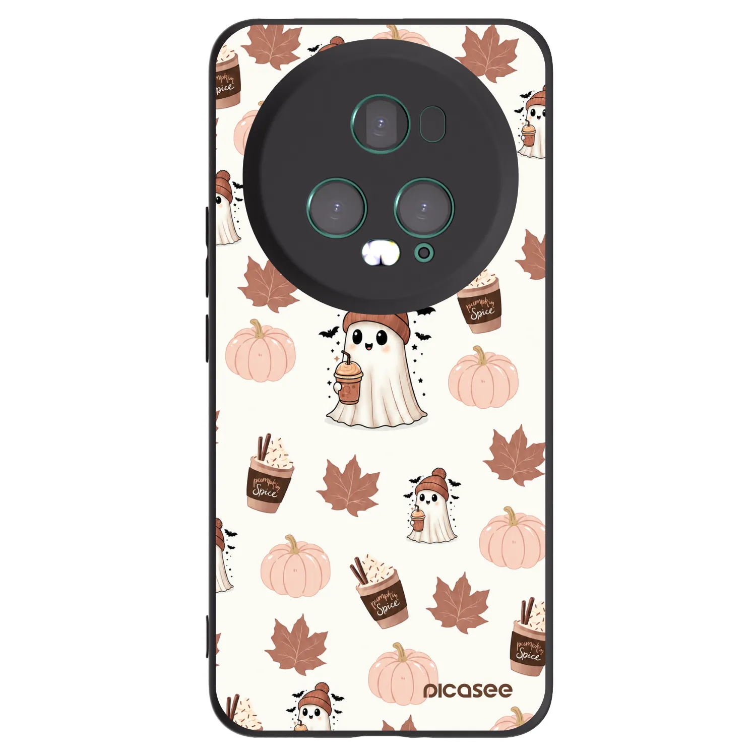 Picasee crna silikonska maskica za Honor Magic5 Pro - Pumpkin spice