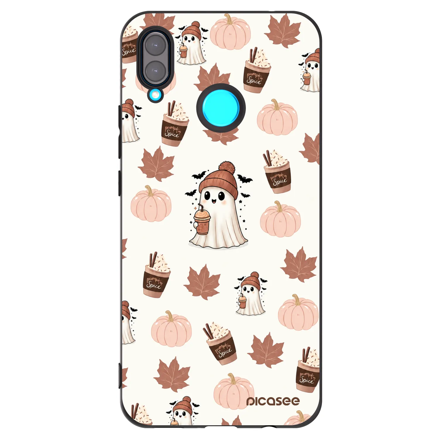 Picasee crna silikonska maskica za Huawei Nova 3i - Pumpkin spice