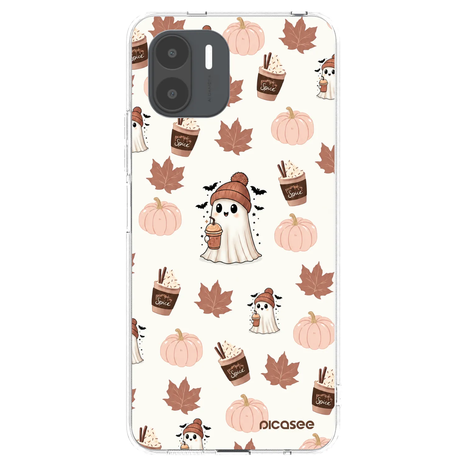 Picasee silikonska prozirna maskica za Xiaomi Redmi A2 - Pumpkin spice