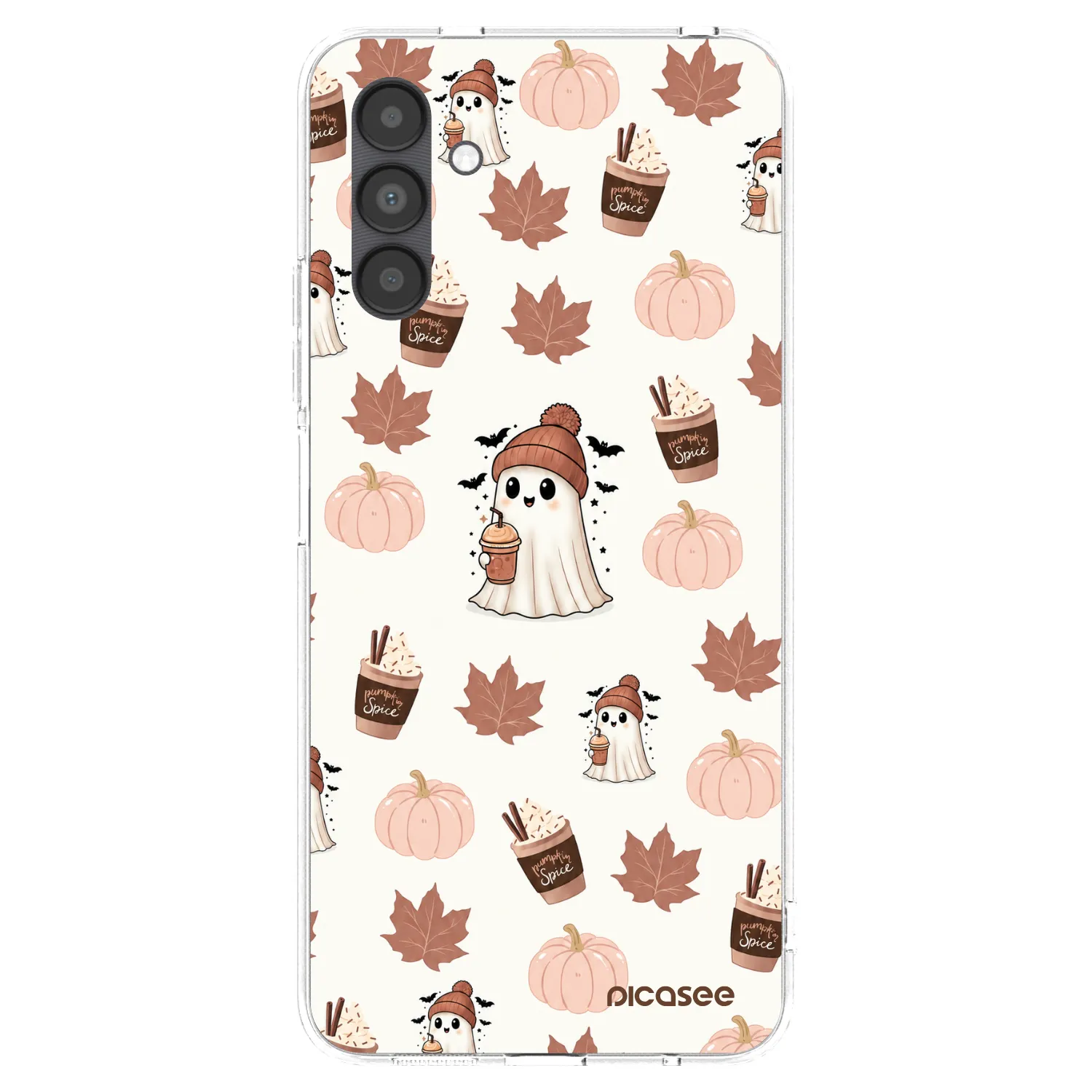 Picasee silikonska prozirna maskica za Samsung Galaxy A04s A047F - Pumpkin spice