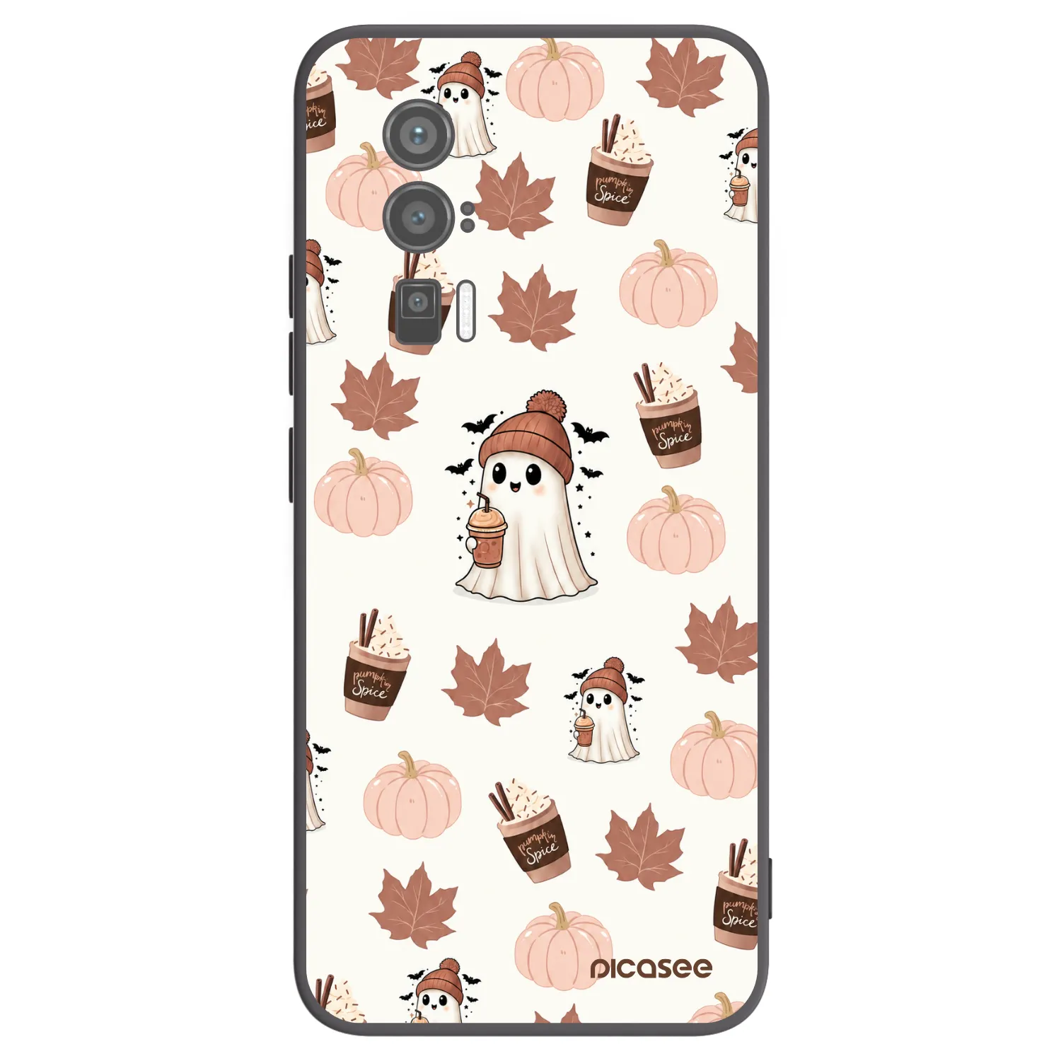 Picasee crna silikonska maskica za Xiaomi Poco F5 Pro 5G - Pumpkin spice