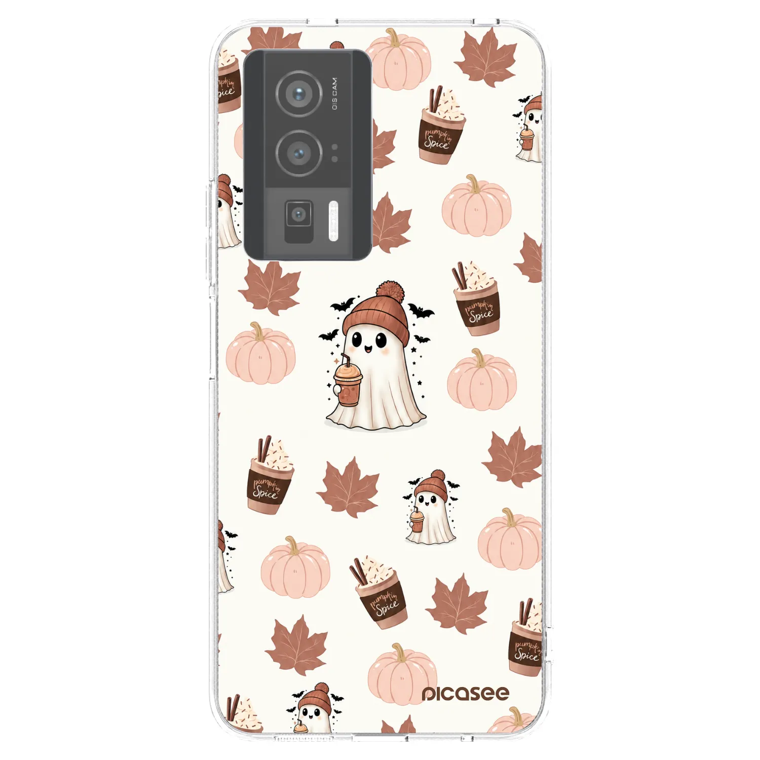 Picasee silikonska prozirna maskica za Xiaomi Poco F5 Pro 5G - Pumpkin spice