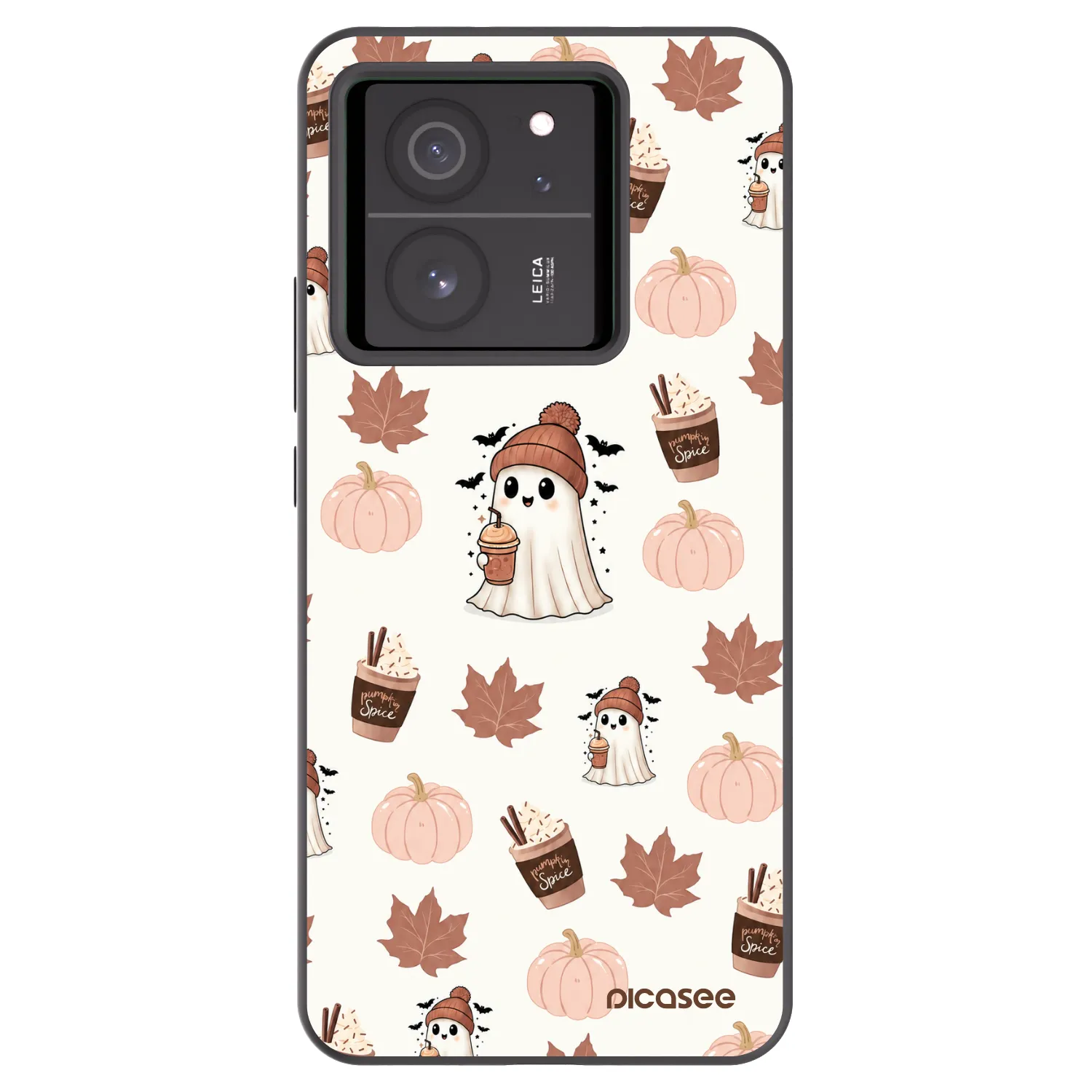 Picasee crna silikonska maskica za Xiaomi 13T Pro - Pumpkin spice