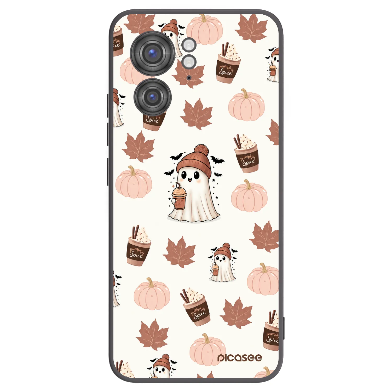 Picasee crna silikonska maskica za Motorola Edge 40 - Pumpkin spice