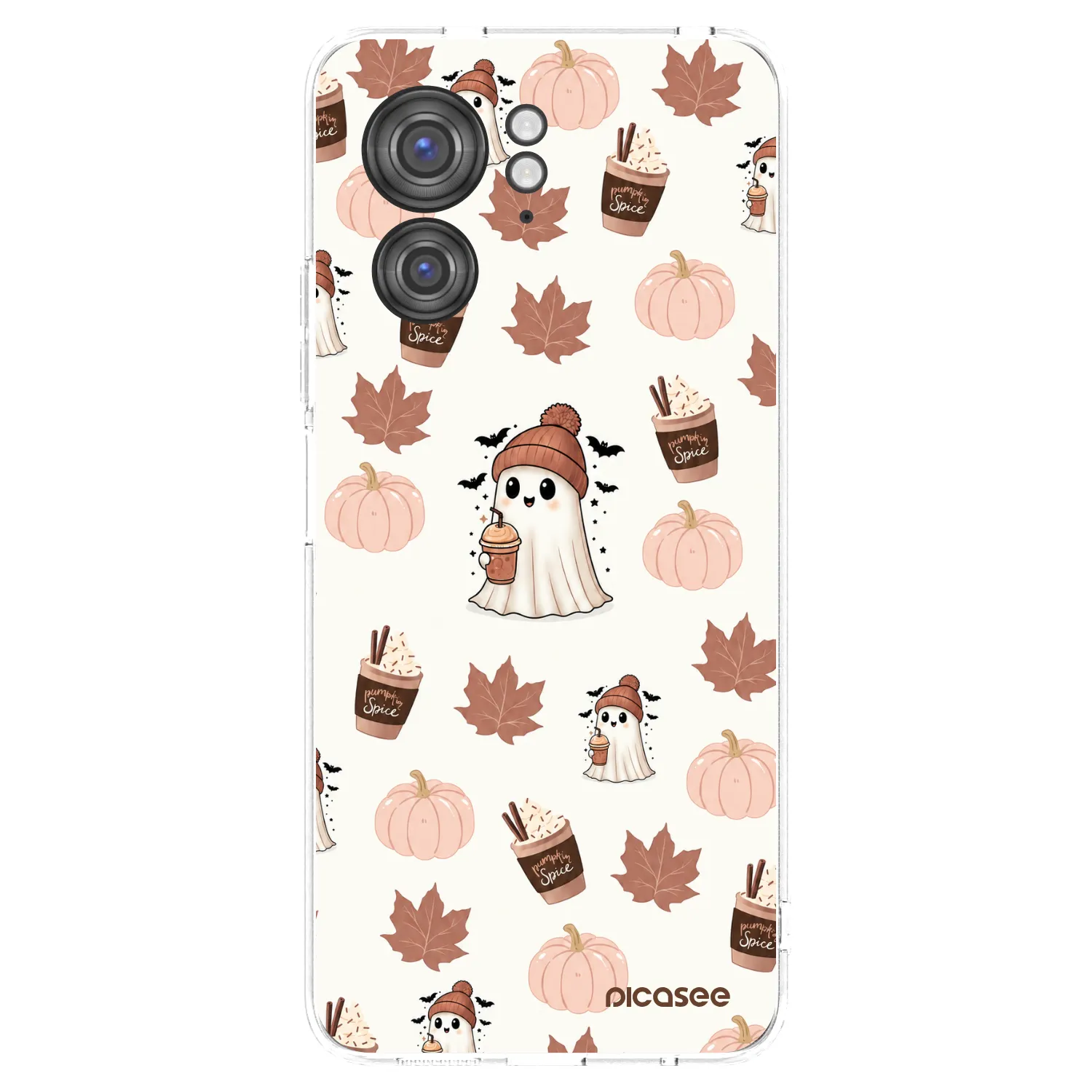 Picasee silikonska prozirna maskica za Motorola Edge 40 - Pumpkin spice