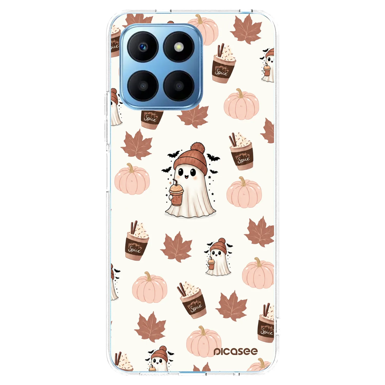 Picasee silikonska prozirna maskica za Honor 70 Lite - Pumpkin spice