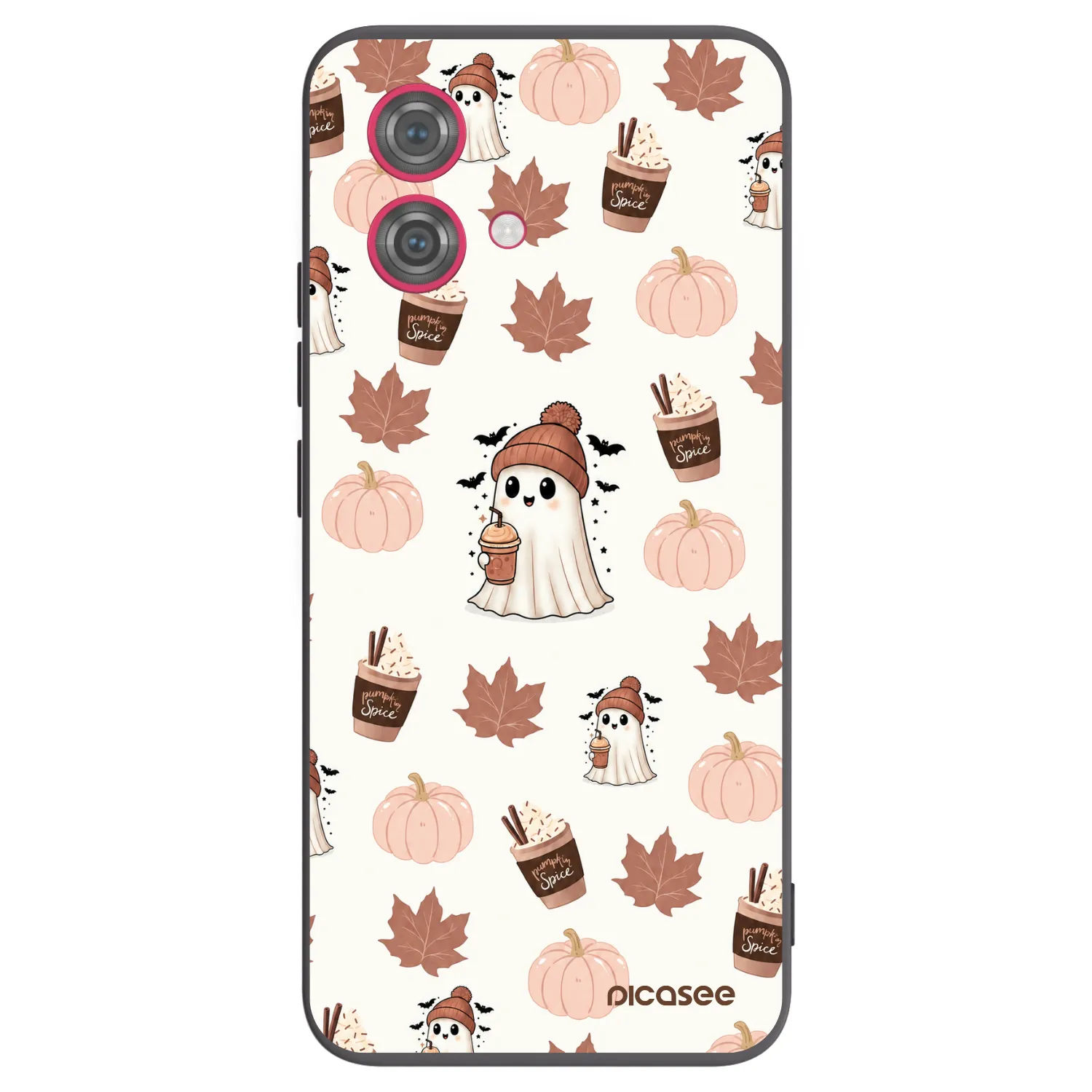 Picasee crna silikonska maskica za Motorola Moto G84 5G - Pumpkin spice
