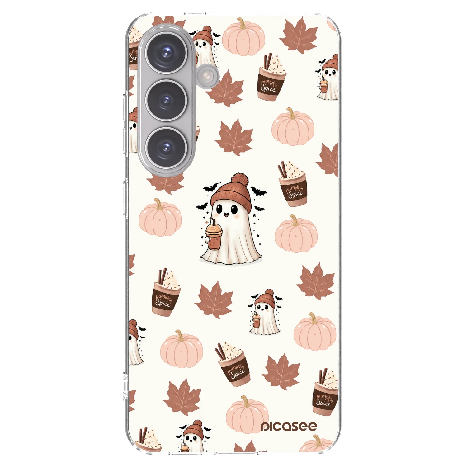 Picasee silikonska prozirna maskica za Samsung Galaxy S24 S921B 5G - Pumpkin spice