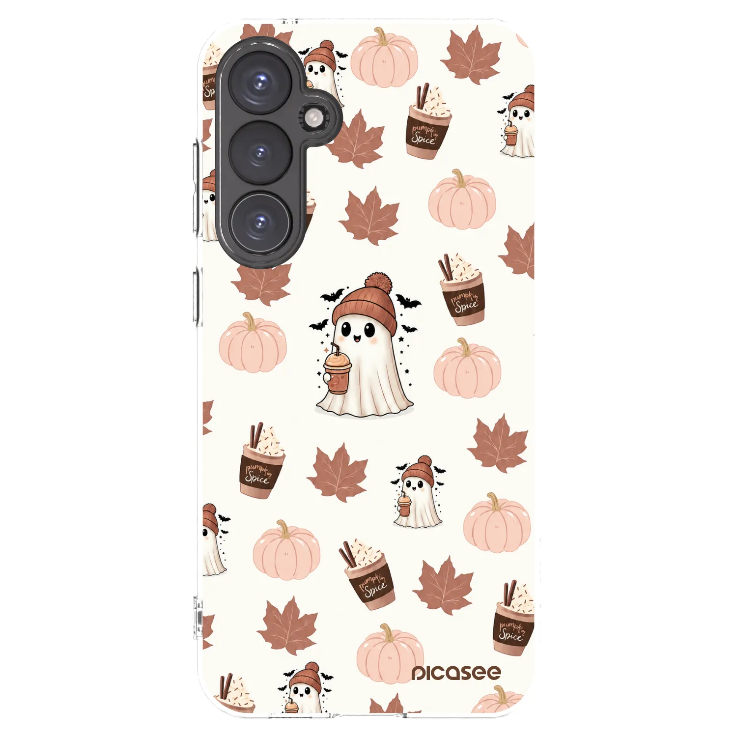 Picasee silikonska prozirna maskica za Samsung Galaxy S23 FE S711B - Pumpkin spice