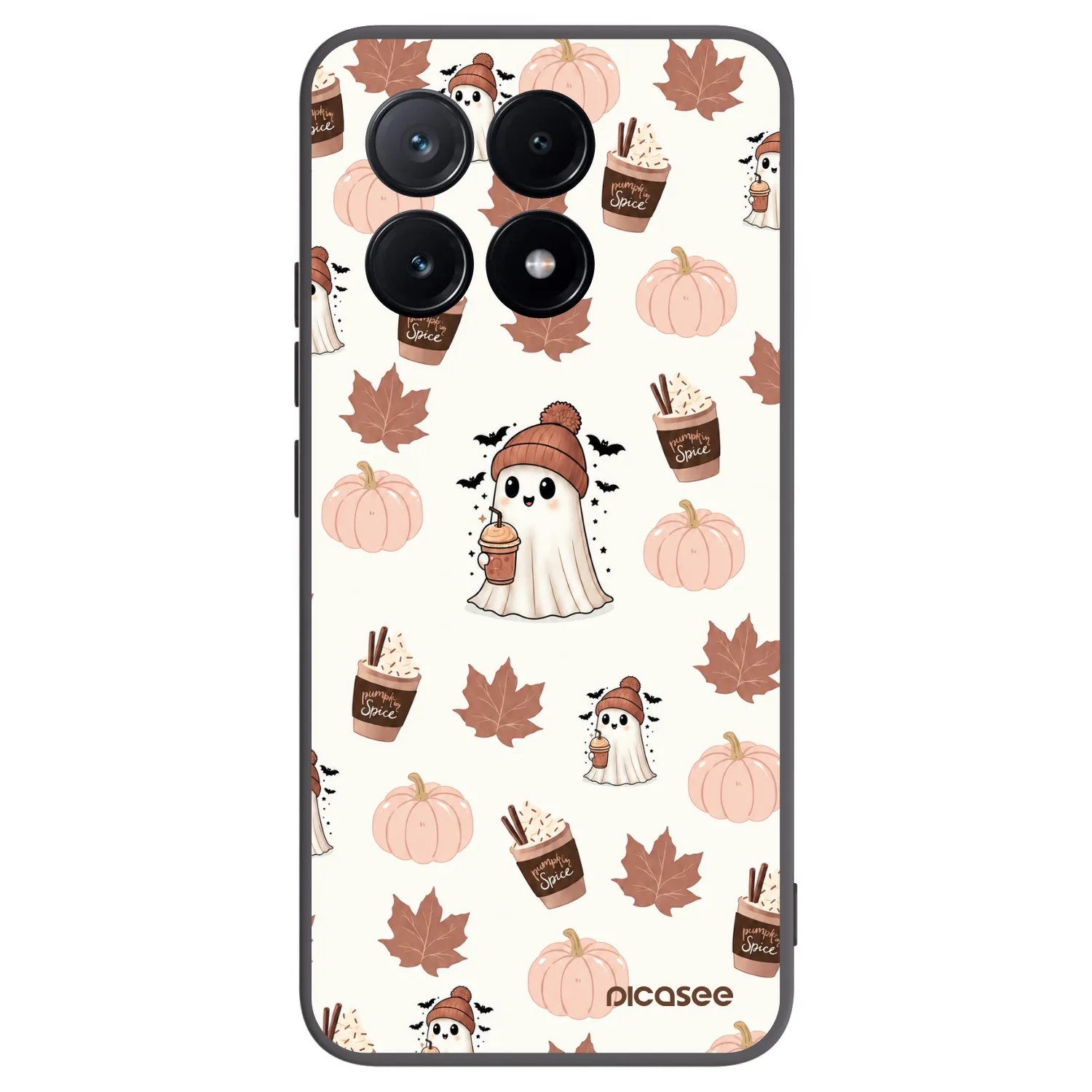 Picasee crna silikonska maskica za Xiaomi Poco X6 Pro - Pumpkin spice