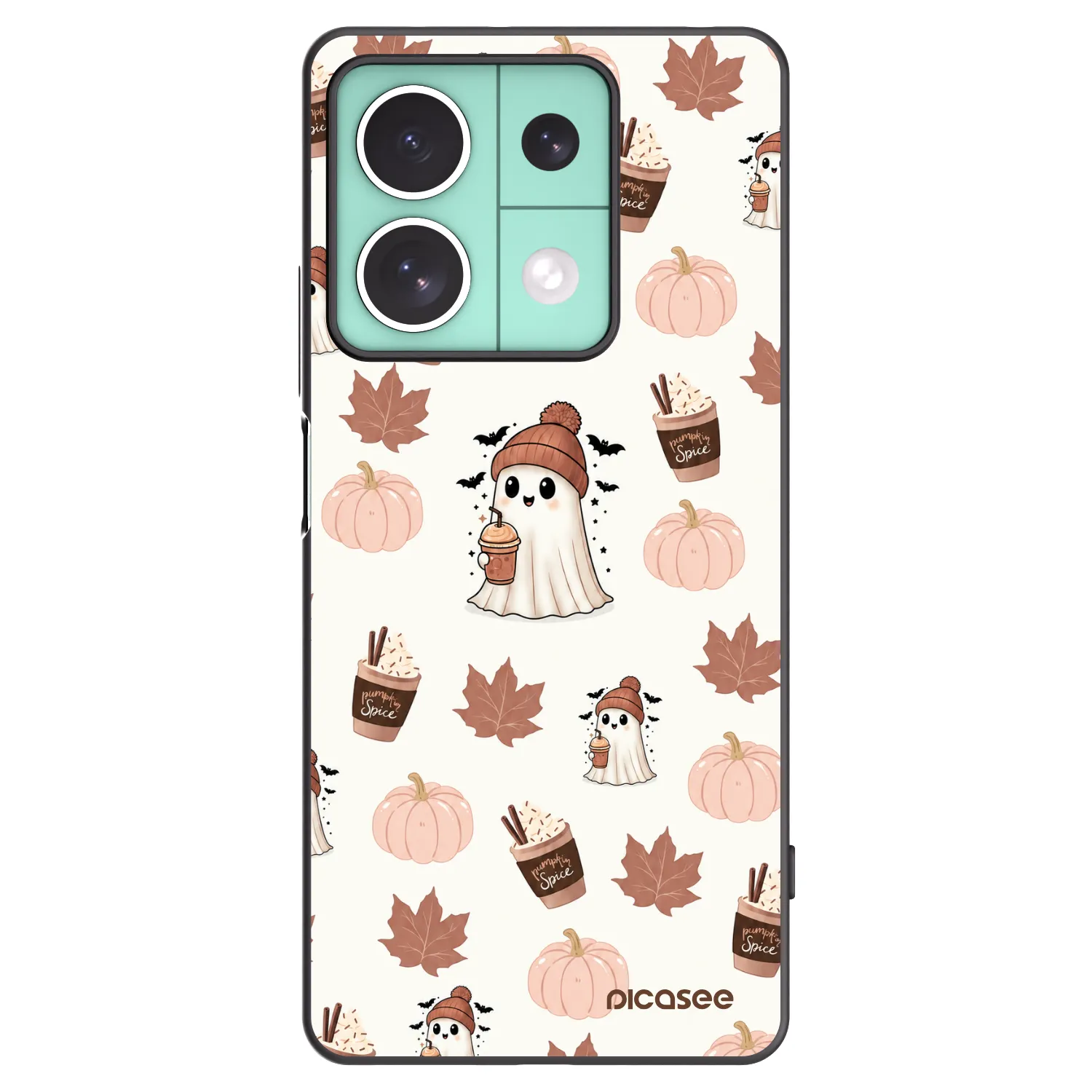 Picasee crna silikonska maskica za Xiaomi Redmi Note 13 5G - Pumpkin spice