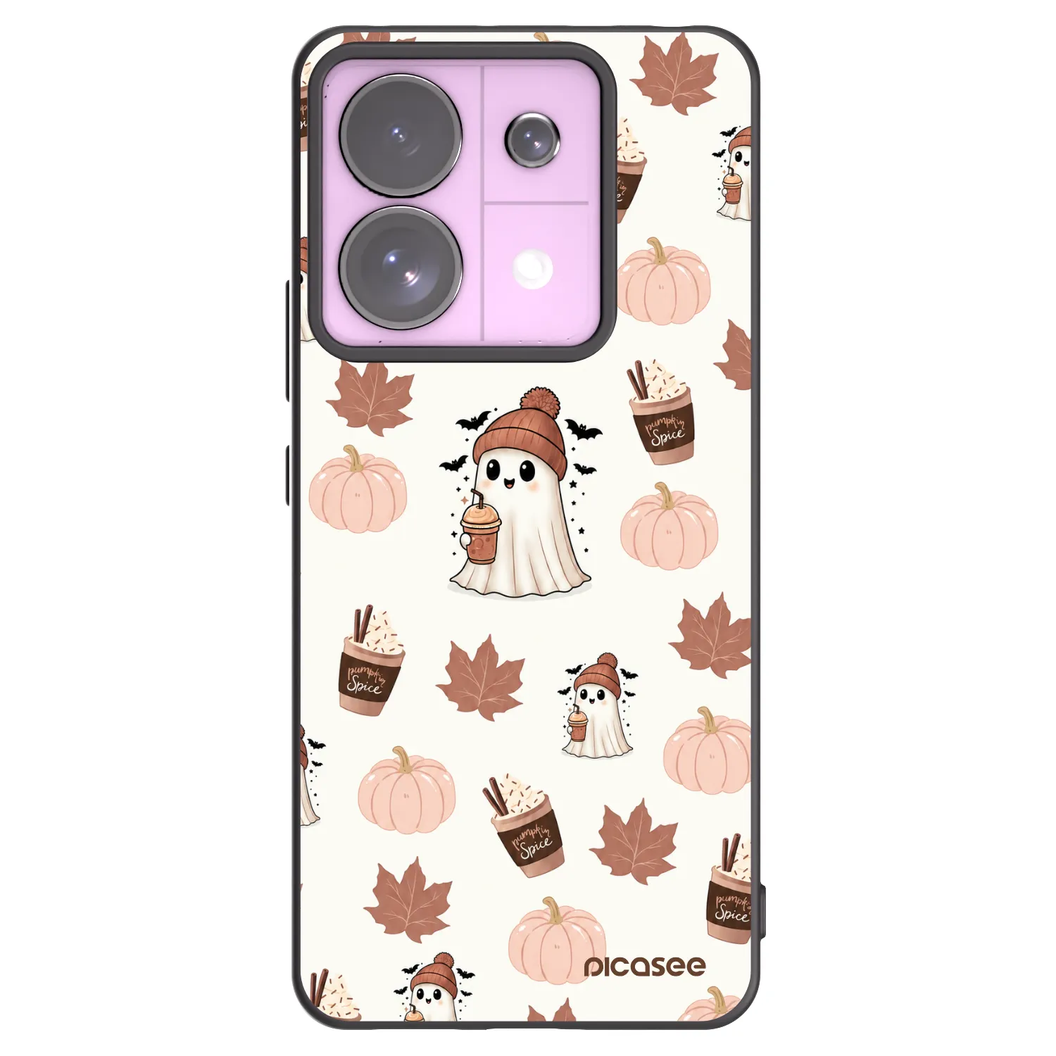 Picasee crna silikonska maskica za Xiaomi Redmi Note 13 Pro 5G - Pumpkin spice