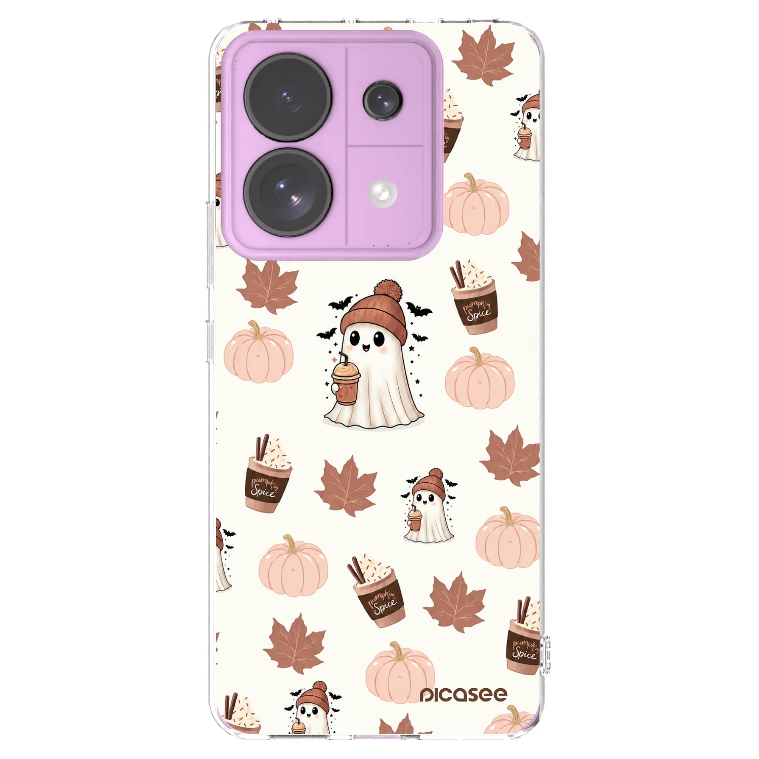 Picasee silikonska prozirna maskica za Xiaomi Redmi Note 13 Pro 5G - Pumpkin spice