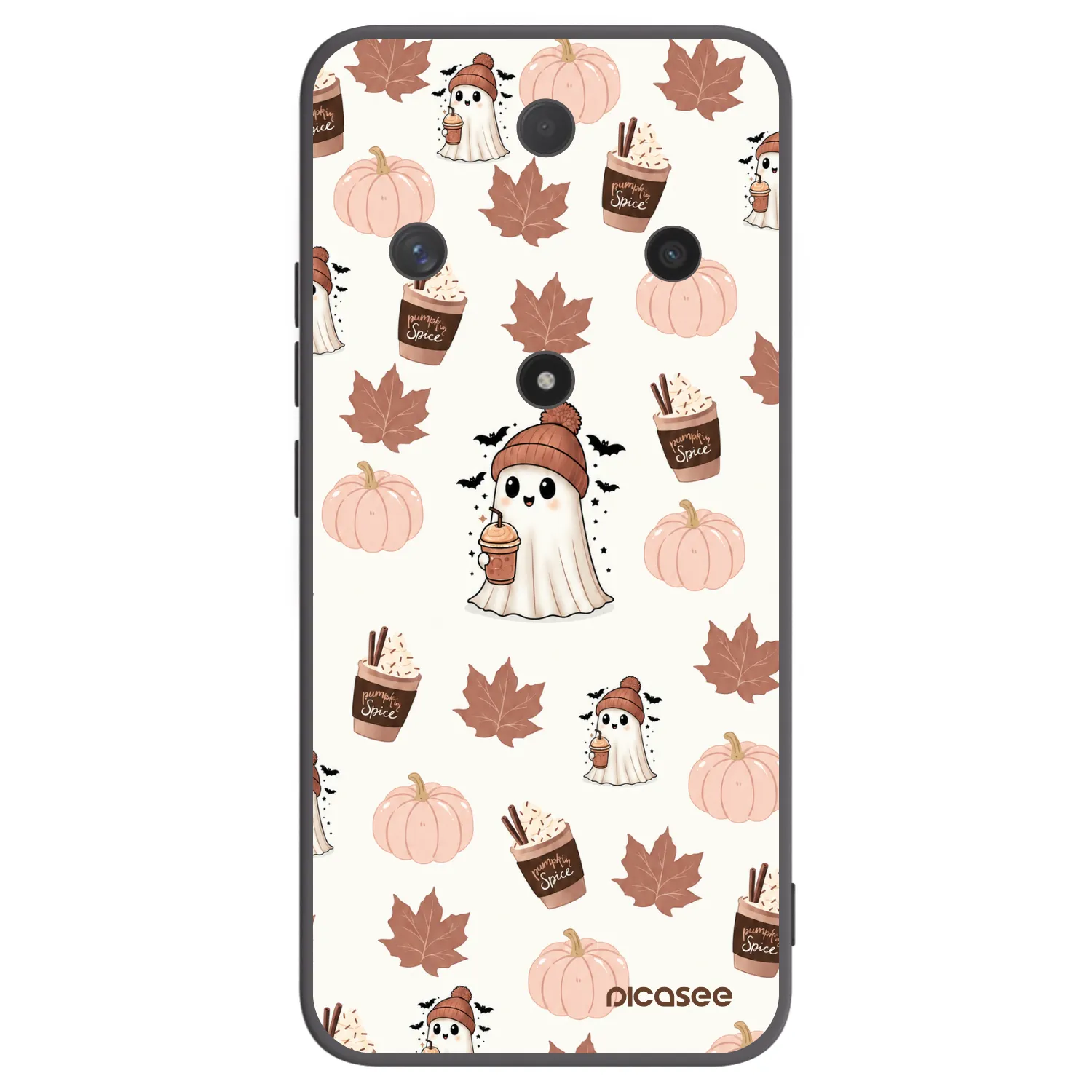 Picasee crna silikonska maskica za Honor Magic6 Lite 5G - Pumpkin spice