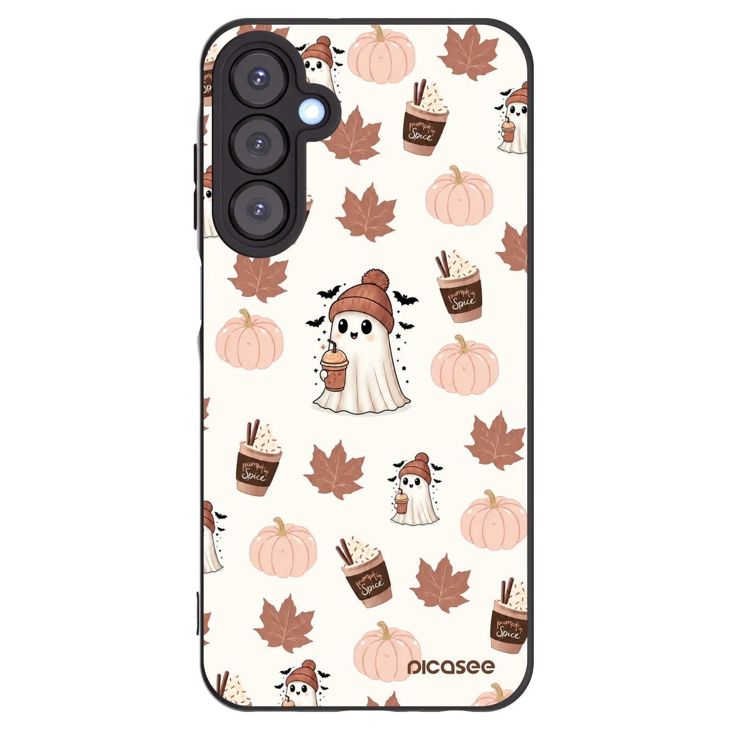Picasee crna silikonska maskica za Samsung Galaxy A25 A256B 5G - Pumpkin spice