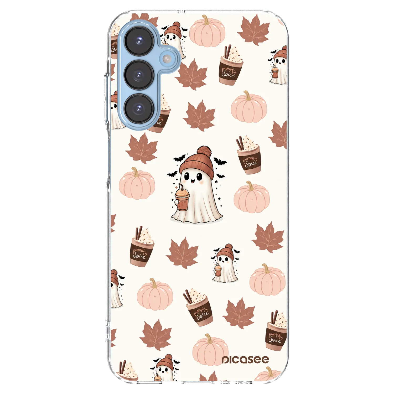 Picasee silikonska prozirna maskica za Samsung Galaxy A15 A156B 5G - Pumpkin spice