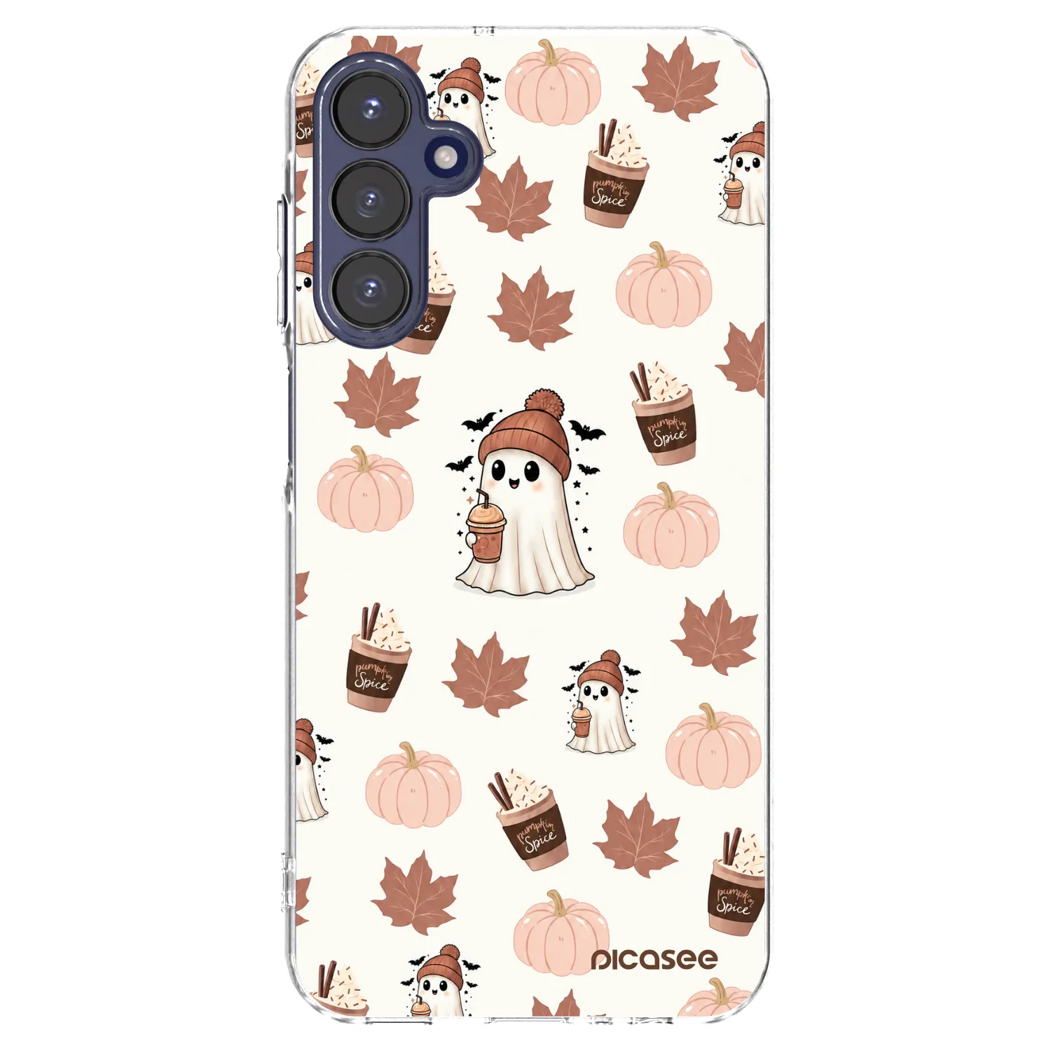 Picasee silikonska prozirna maskica za Samsung Galaxy A15 A155F 4G - Pumpkin spice
