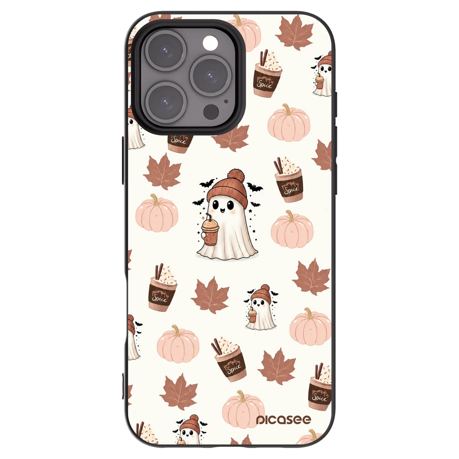 Picasee crna silikonska maskica za Apple iPhone 16 Pro Max - Pumpkin spice