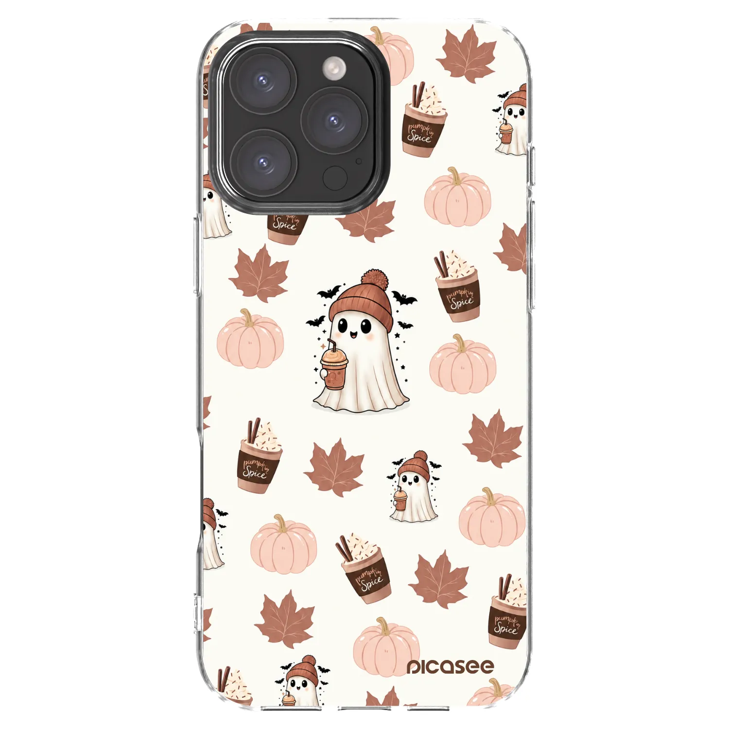Picasee silikonska prozirna maskica za Apple iPhone 16 Pro Max - Pumpkin spice
