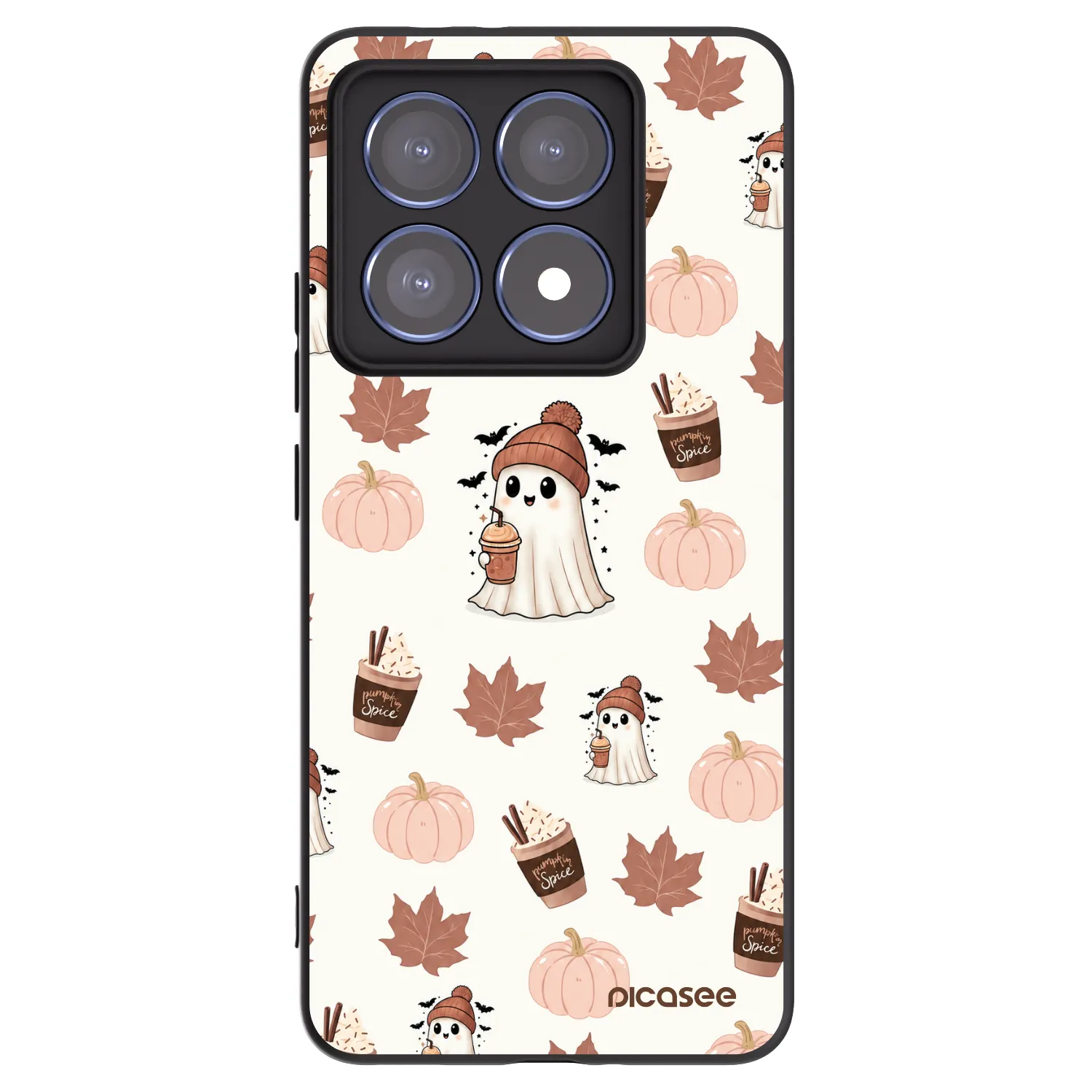 Picasee crna silikonska maskica za Xiaomi 14T Pro - Pumpkin spice