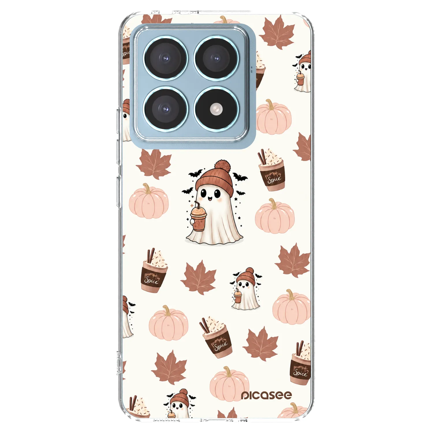 Picasee silikonska prozirna maskica za Xiaomi 14T Pro - Pumpkin spice