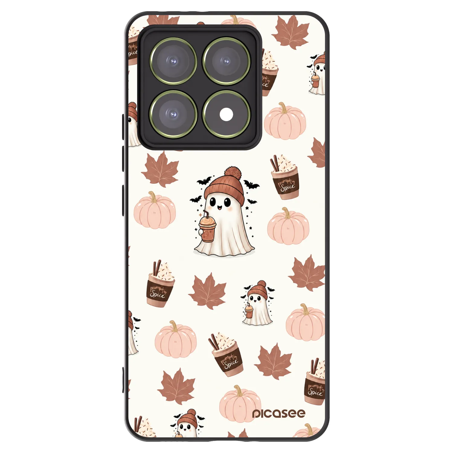Picasee crna silikonska maskica za Xiaomi 14T - Pumpkin spice