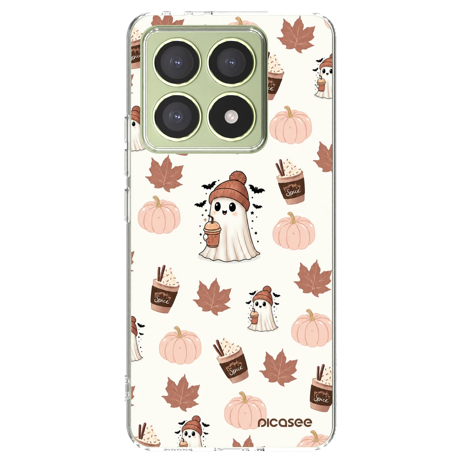 Picasee silikonska prozirna maskica za Xiaomi 14T - Pumpkin spice