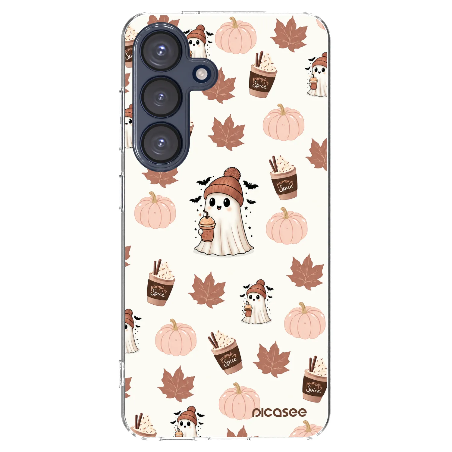 Picasee silikonska prozirna maskica za Samsung Galaxy S25 5G - Pumpkin spice