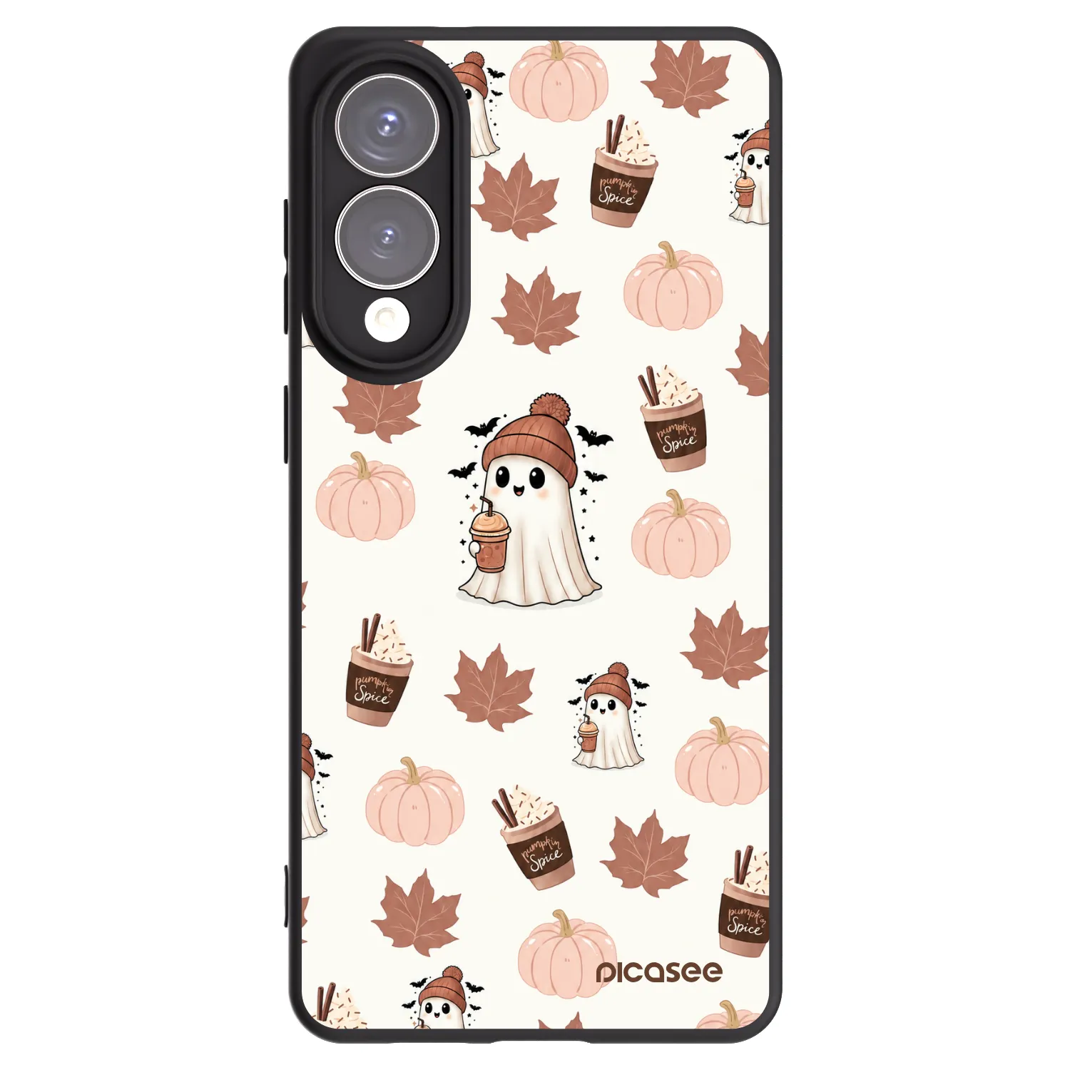 Picasee crna silikonska maskica za Samsung Galaxy S25 Edge 5G - Pumpkin spice