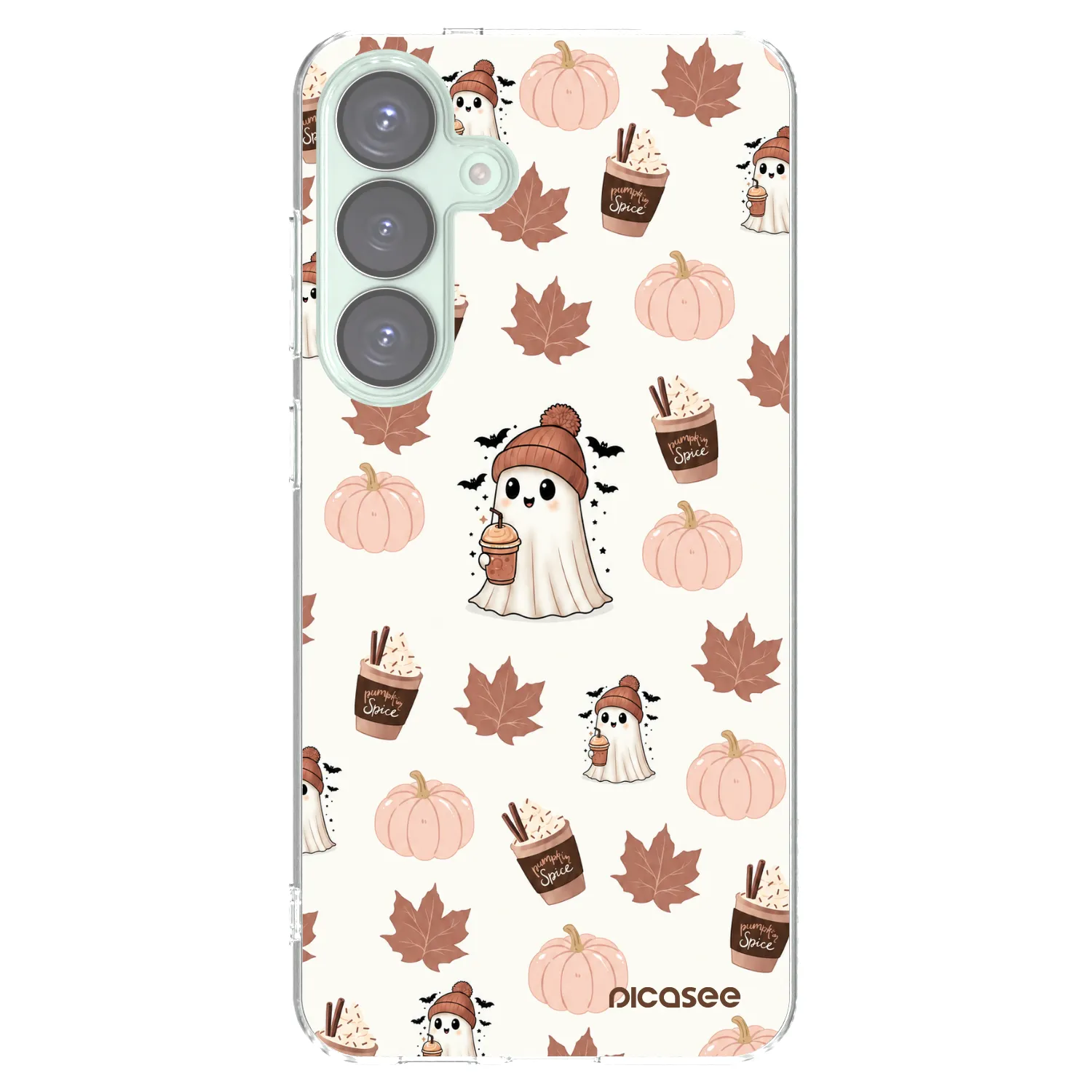 Picasee silikonska prozirna maskica za Samsung Galaxy S25+ 5G - Pumpkin spice