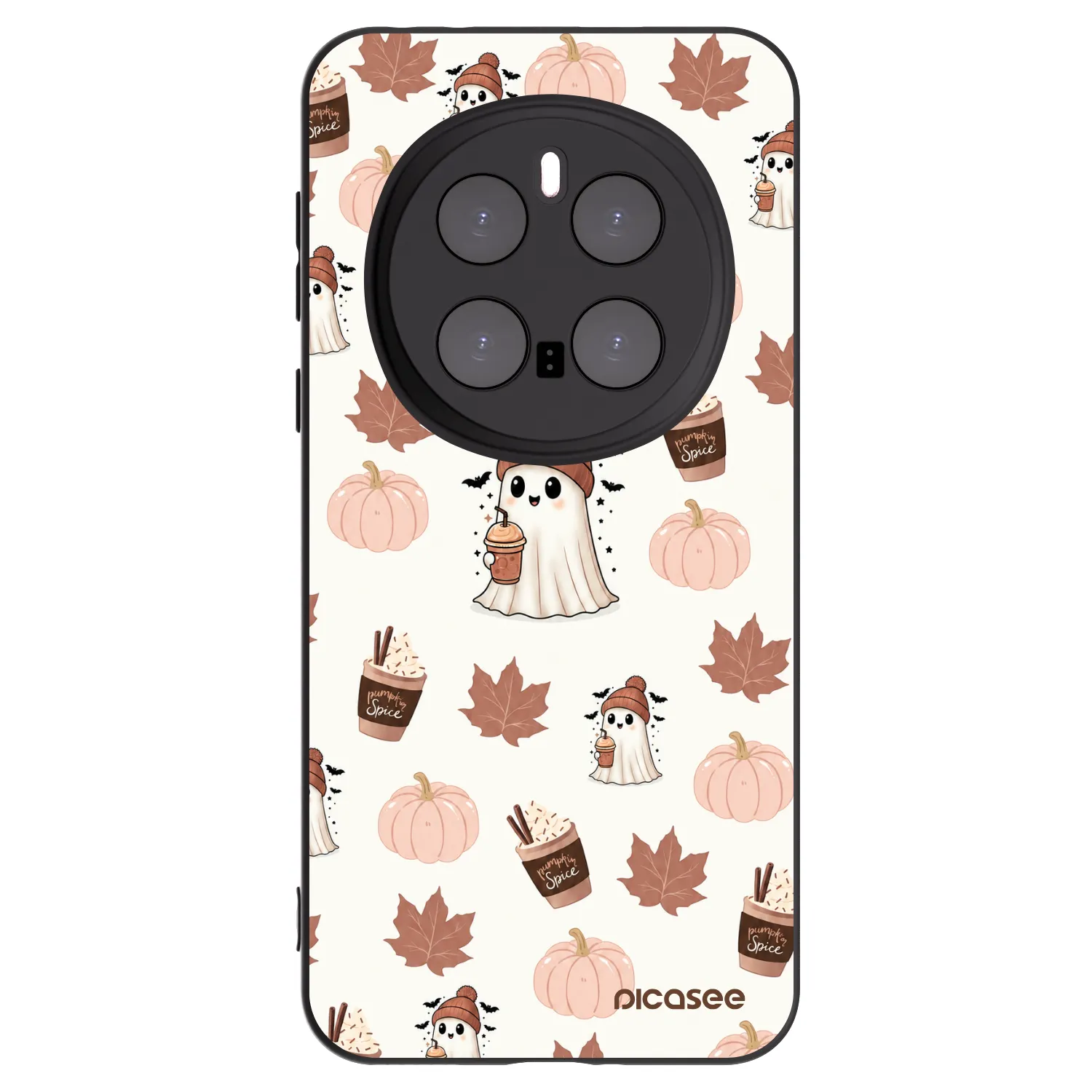 Picasee crna silikonska maskica za Honor Magic7 Pro 5G - Pumpkin spice