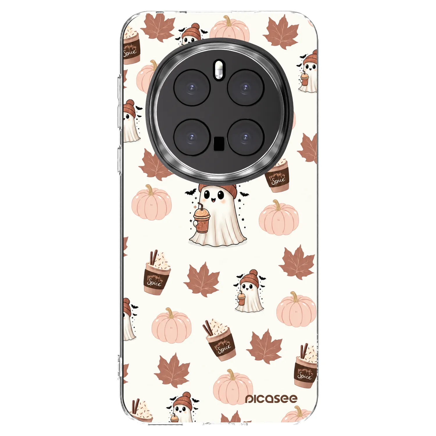 Picasee silikonska prozirna maskica za Honor Magic7 Pro 5G - Pumpkin spice