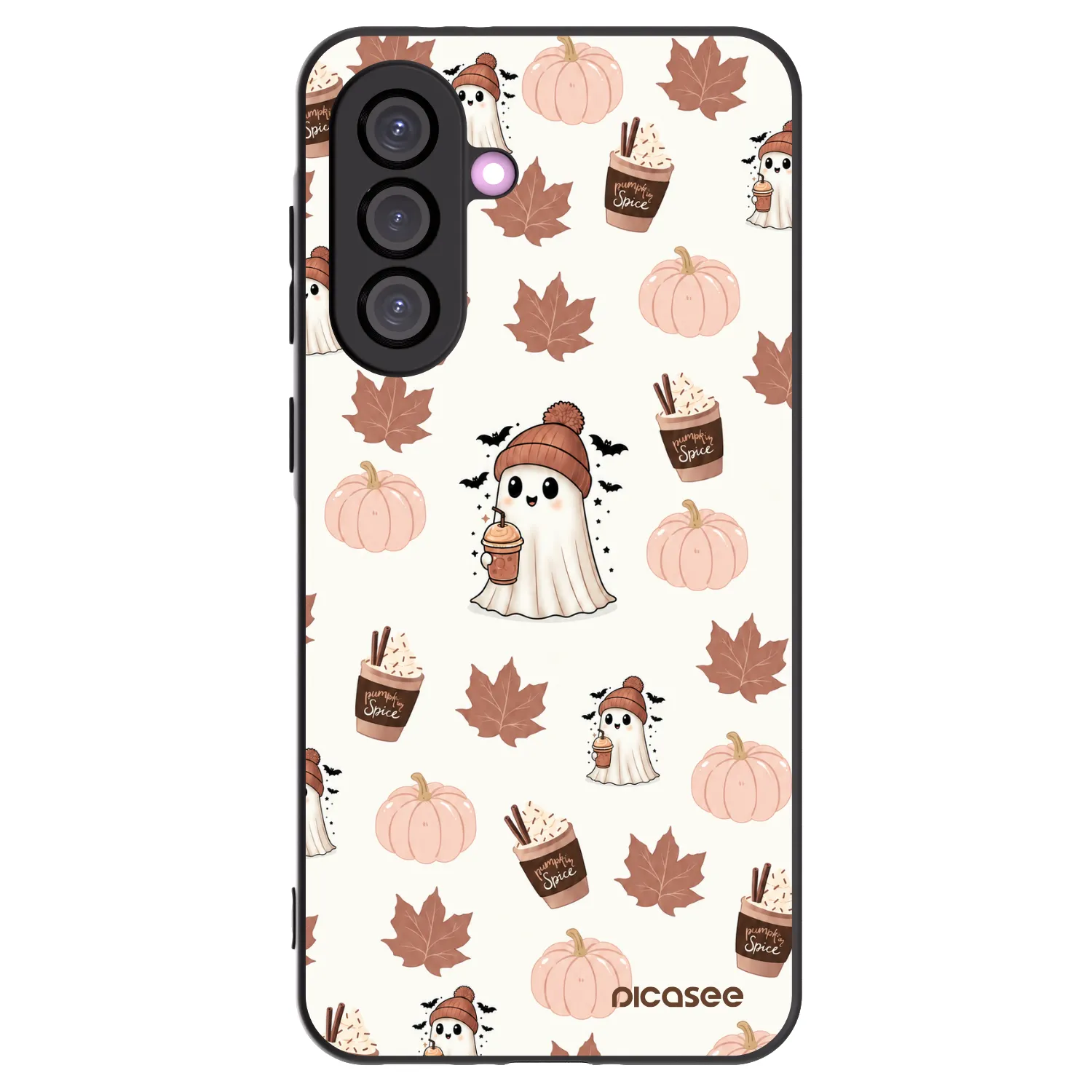 Picasee crna silikonska maskica za Samsung Galaxy A36 5G - Pumpkin spice