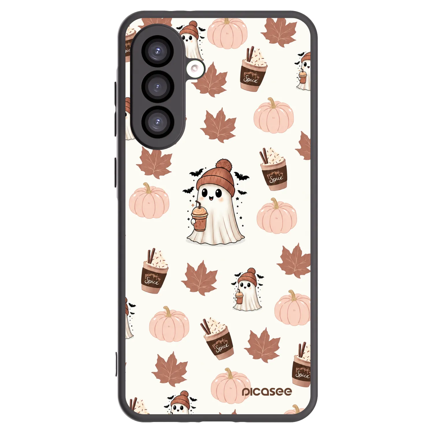 Picasee crna silikonska maskica za Samsung Galaxy A26 5G A266B - Pumpkin spice