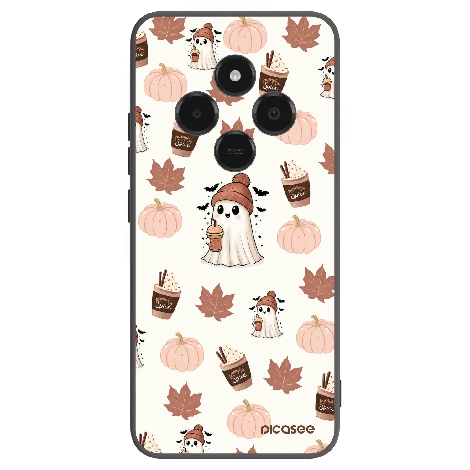 Picasee crna silikonska maskica za Xiaomi Poco C75 - Pumpkin spice
