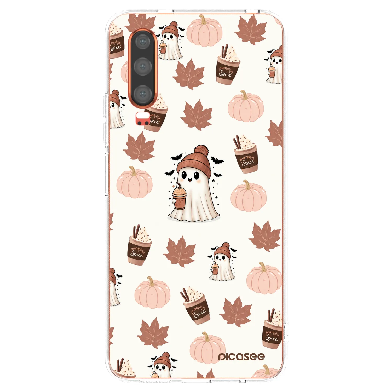 Picasee silikonska prozirna maskica za Huawei P30 - Pumpkin spice