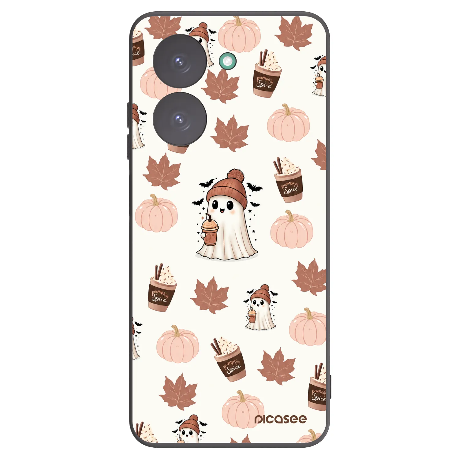 Picasee crna silikonska maskica za Xiaomi Redmi A5 - Pumpkin spice