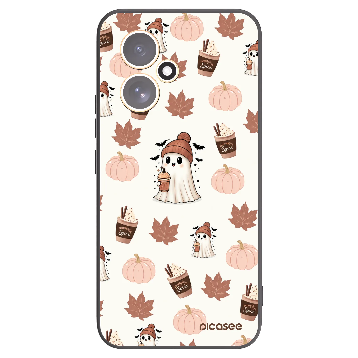 Picasee crna silikonska maskica za Honor 400 5G - Pumpkin spice